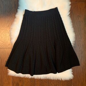 Hope Emma Knit Mini Black Women's Skater Skirt (M)